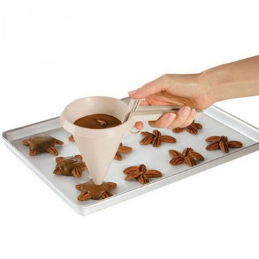 Adjustable Baking Funnel Tool – Handheld Pastry & Batter Dispenser, 9.8 cm (3.9 in) Opening