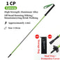 Foldable Quick-Lock 4-Section Trekking Poles Pair – 7075 Aluminum Adjustable 110/120 cm (43.3/47.2 in) EVA Grip Tungsten-Cobalt Tips