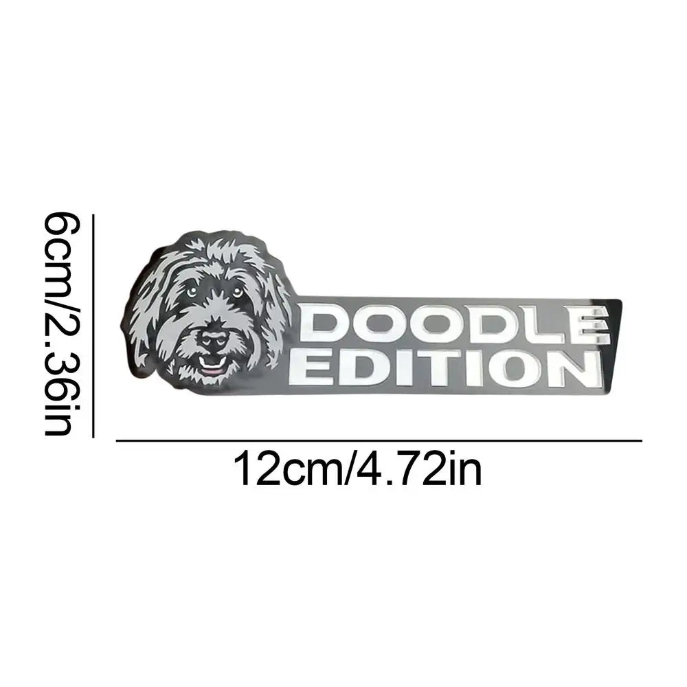 Funny Dog Acrylic Car Badge Sticker