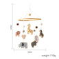 Baby Wooden Bed Bell Cartoon Rabbit Mobile