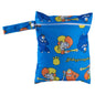 Waterproof PUL Wet/Dry Diaper Bag 20 x 25 cm (7.9 x 9.8 in) Travel Stroller Mini Handbag with Zipper