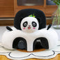 Plush Baby Seat Cover 55 x 55 x 40 cm (21.7 x 21.7 x 15.7 in) Cartoon Toddler Learn-to-Sit Support Chair Cover (No Filling)