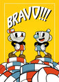 Classic Retro Wall Art Game Anime Cuphead Cartoon Characters HD Canvas Printed Poster Home Living Room Bedroom Decoration