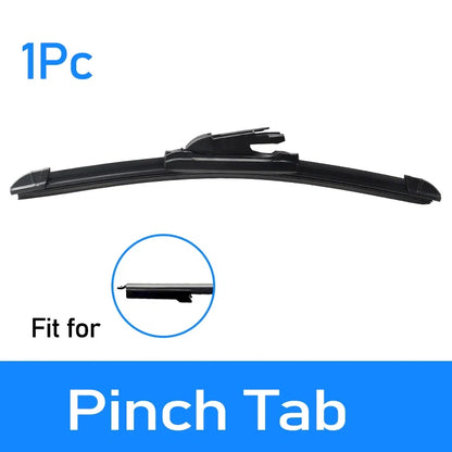 1Pc Universal Front Car Wiper Blades Durable Rubber Soft Frameless Bracketless Brushes Windshield Windscreen Window Accessories