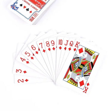 54-Card Standard Poker Deck — 1–100 Pack, 5.7 x 8.7 cm (2.24 x 3.43 in) Playing Cards for Parties & Board Games
