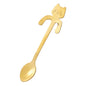 Stainless Steel Cat Teaspoon - Cute Mini Coffee & Dessert Spoon for Ice Cream and Snacks
