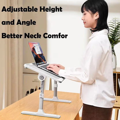 Portable Multifunction Mini Laptop Desk - Compact Bedside Lap Desk for Work & Study