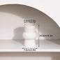 White Ceramic Bud Vase Nordic Matte Decorative Vase for Home Living Room Tabletop Flower Arrangements Photo Props