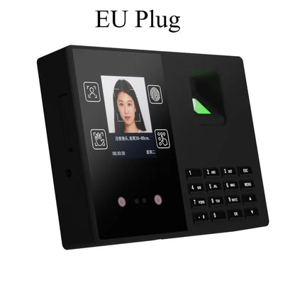 Biometric Attendance Time Clock, Facial Recognition, Fingerprint & Palm Print Reader, Password and ID Card Access
