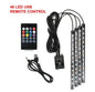 Universal RGB LED Car Interior Lights - 8-Color Ambient Strip Lamps with Music Control