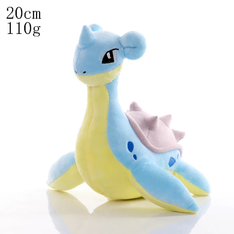 Pikachu & Friends 8 in (20 cm) Plush Stuffed Animal — Pikachu Charmander Squirtle Bulbasaur Eevee Scorbunny Gengar Snorlax Christmas Gift