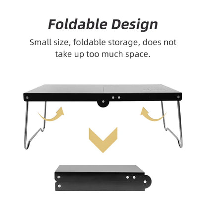 Portable Foldable Camping Table Ultralight Mini MDF Picnic & Coffee Table for Hiking