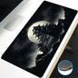 VIKAMA Black Wave Table Mat Black Game Mouse Pad Mat Anti-Slip Mat Desktop Carpet Game Handle Desktop Gadget Mouse Pad