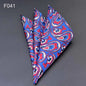 Men's Pocket Square 41 Colors - Plaid Dot Paisley Polyester Handkerchief 25 x 25 cm (9.8 x 9.8 in)