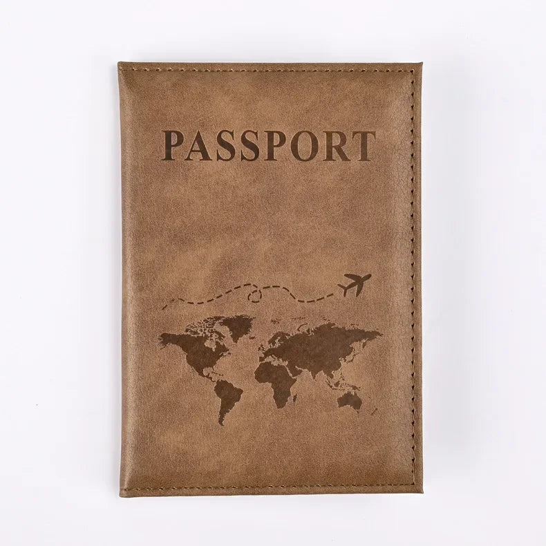 PU Leather Passport Holder Wallet – Travel Passport Cover & Card Case for Women and Men