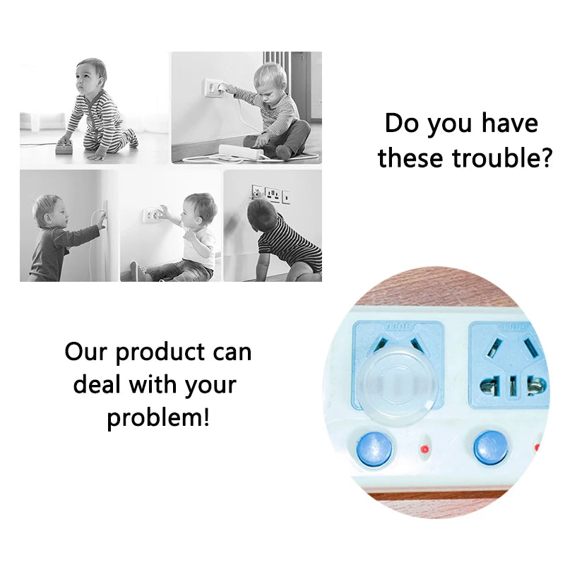 Clear Outlet Covers with Pull Tabs for U.S. Sockets