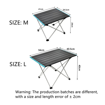 Ultralight Portable Folding Camping Table - High-Strength Aluminum Picnic & BBQ Table