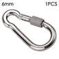 M4-M12 304 Stainless Steel Screw-Lock Quick Link Carabiner 1/2-Pack Outdoor Climbing & Camping Gear