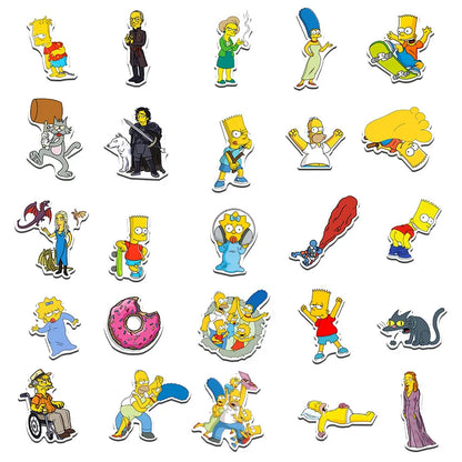 50/100PCS Cartoon Sticker Luggage Skateboard Laptop Waterproof Decorative Graffiti Sticker