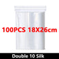 100-Pack Heavy-Duty Clear Resealable Ziplock Bags – Small Plastic Storage Bags for Jewelry, Food & Crafts