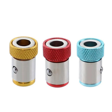 3-Pack 1/4-Inch (6.35 mm) Magnetic Bit Coil — Colored Screwdriver Head Magnetizer, Universal Metal Tool Accessory