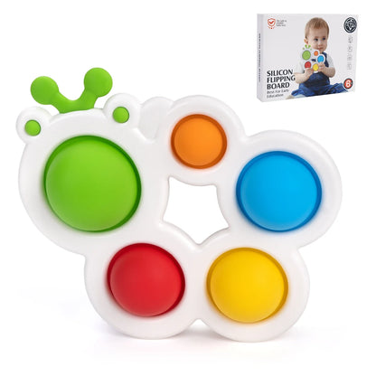 Baby Finger Toys Infant Montessori Colorful Sensory Toys Anti Stress Relief Toys Early Education Intensive Training Fidget Toys
