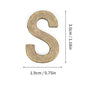 Metal Self Adhesive House Number English Alphabet Letters for Apartment Room Door Plate Table Mailbox Number Stickers 3*2cm