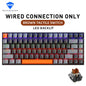 75% TKL 84-Key Hot-Swappable Mechanical Gaming Keyboard — Wired USB-C, Doubleshot PBT Keycaps, 6-Color Backlight