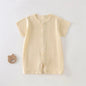 Breathable Cotton Baby Romper Summer Short Sleeve Jumpsuit for Newborn Boys & Girls 3–24M