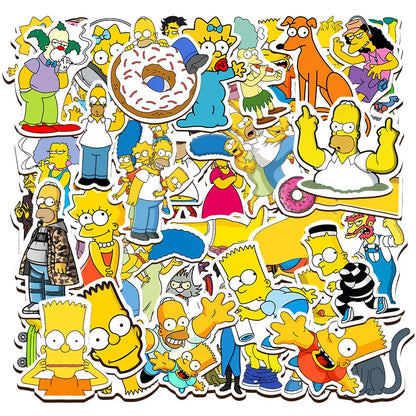50/100PCS Cartoon Sticker Luggage Skateboard Laptop Waterproof Decorative Graffiti Sticker