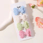 4Pcs Candy Colored Hair Clips for Girls Cute Double-Layered Bows