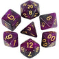 7-Piece Galaxy Polyhedral Dice Set for DnD & RPGs – Colorful Universe Effect (D4-D20)
