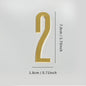Golden Door Number with Magnets 7cm Metal House Number Apartment Door Number for Outdoor Hotel Home Mailbox Label