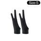 Two-Finger Artist Drawing Glove for Tablet & iPad – Touchscreen Anti-Fouling Ambidextrous Glove, Black