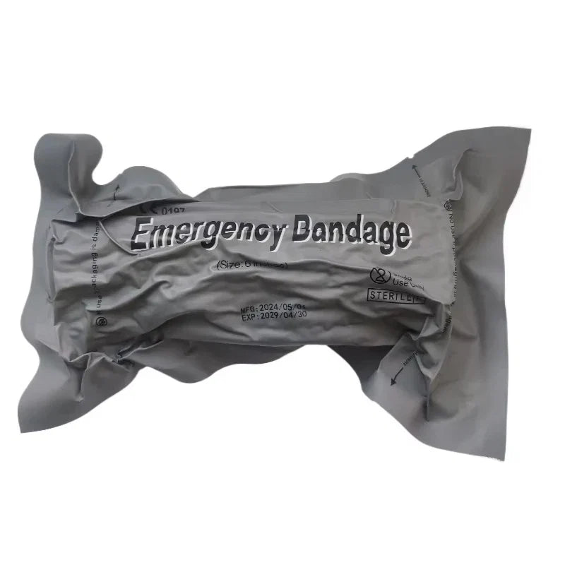 6/4 Inch Medical Trauma Kit Outdoor Hiking Camping First Aid Israeli Bandage IFAK Trauma Wound Care Emergency Safety Protection