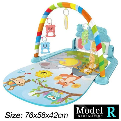 Baby Fitness Play Gym with Music & Piano Mat