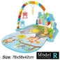 Baby Kick & Play Piano Gym Mat - Musical Tummy Time Activity Playmat for 0-36 Months (30 x 23 x 16.5 in / 76 x 58 x 42 cm)