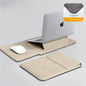 PU Laptop Sleeve with Built-in Stand 13–16 Inch — Slim Protective Case