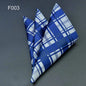 Men's Pocket Square 41 Colors - Plaid Dot Paisley Polyester Handkerchief 25 x 25 cm (9.8 x 9.8 in)