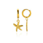 Vintage Summer Starfish Stainless Steel Stud Earrings For Women Simple Star Shell Earrings Stud Ocean Party Jewelry Gift 2025