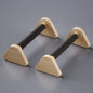 Solid Beech Wood Foldable Push-Up & Dip Stand — Portable Russian Parallel Bars for Home Gym Strength Training