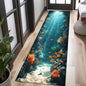 3D Waterfall Canyon Carpet Mat Rug Realistic Nature Print Non-slip Floor Mat for Living Room Bedroom Hallway Home Decoration
