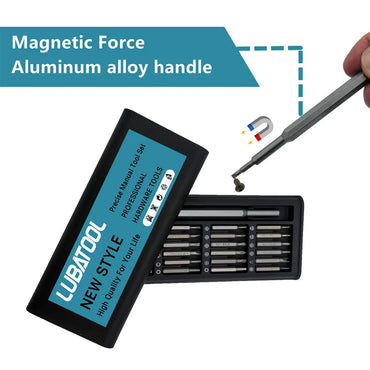 25-in-1 Precision Magnetic Screwdriver Set Phillips Torx Bit Repair Kit for iPhone Watch Camera