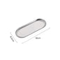 Nordic Stainless Steel Rectangular Dessert & Snack Serving Tray for Coffee Shops and Home