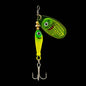 Rotating Metal Spinner Fishing Lure 9.1g 7cm – Sequin Hard Bait with Treble Hook for Bass, Pike, Carp & Trout