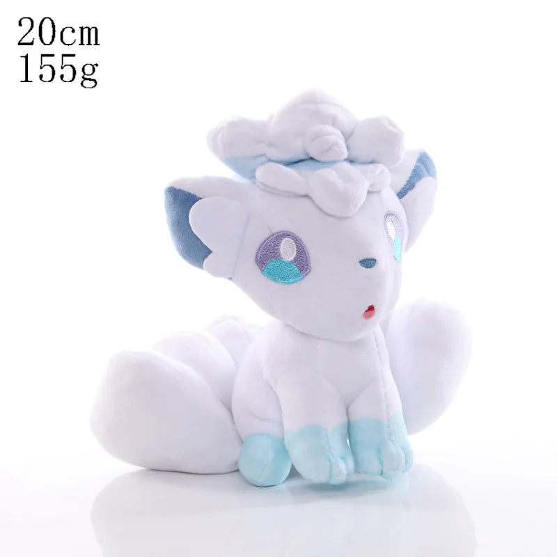 Pikachu & Friends 8 in (20 cm) Plush Stuffed Animal — Pikachu Charmander Squirtle Bulbasaur Eevee Scorbunny Gengar Snorlax Christmas Gift