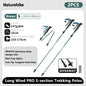 Ultralight Carbon Fiber 5-Section Folding Trekking Poles, Collapsible Quick-Lock Hiking Poles Adjustable 103–120 cm (40.6–47.2 in) or 115–135 cm (45.3–53.2 in)