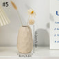 Ceramic Decorative Vase for Dried Flowers & Hydroponic Plants, Modern Table Ornament for Living Room Bedroom Office