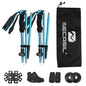 2-Pack Ultralight Foldable Telescopic Trekking Poles, Adjustable 32–125 cm (12.6–49.2 in) for Hiking & Nordic Walking