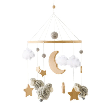 Baby Wooden Bed Bell Bracket Mobile Holder
